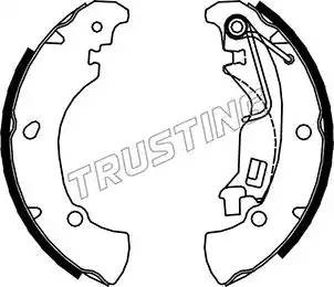 Комплект тормозных колодок 034.108 TRUSTING