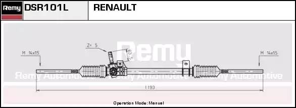 Рулевой механизм DSR101L DELCO REMY
