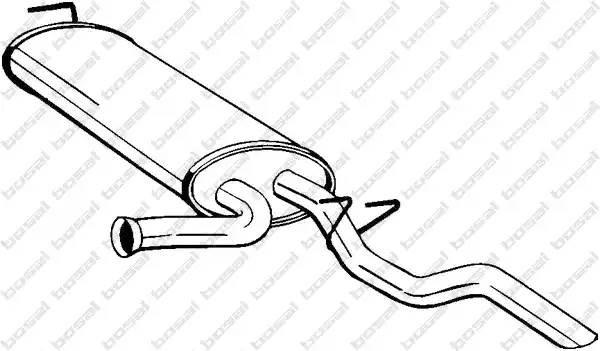 Глушитель выхлопных газов конечный 279-911 BOSAL