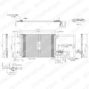 Конденсатор, кондиционер TSP0225482 DELPHI