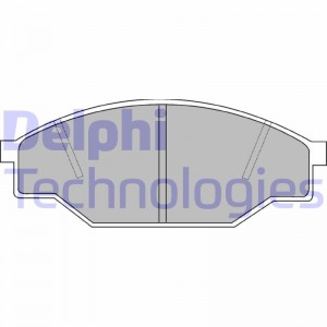 Комплект тормозных колодок, диско LP538 DELPHI