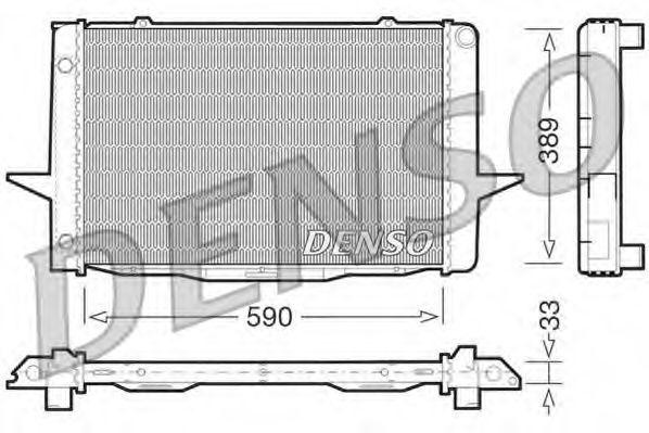 Радиатор, охлаждение двигател DRM33041 DENSO