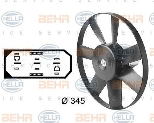 Вентилятор, охлаждение двигателя 8EW 009 144-591 HELLA