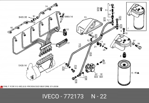 Топливный насос; Насос, топливоподающяя система 772173 IVECO