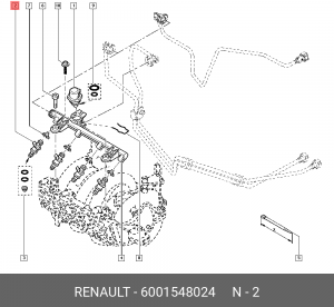 Клапанная форсунка 6001548024 RENAULT