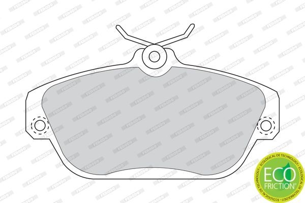 Комплект тормозных колодок, диско FDB1024 FERODO