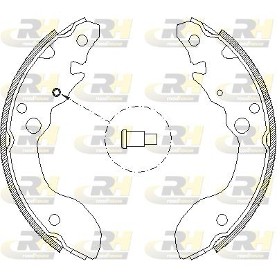 Комплект тормозных колодок 412400 ROADHOUSE