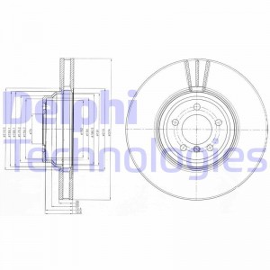 Комплект подшипника ступицы колеса BK1229 DELPHI