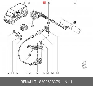 Регулятор тормозных сил 8200698379 RENAULT