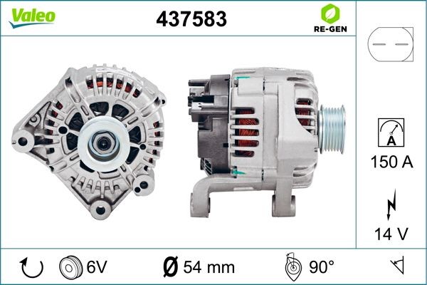 Генератор 437583 VALEO PHC