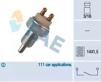Выключатель, фара заднего хода 40290 FAE