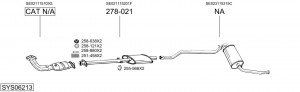 Глушитель выхлопных газов конечный 279901 BOSAL
