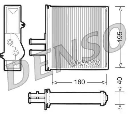 Теплообменник, отопление салона DRR09060 DENSO