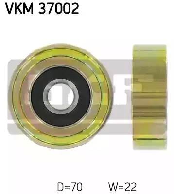 Паразитный / ведущий ролик, поликлиновой ремень VKM37002 SKF