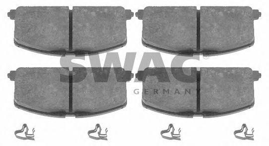 Комплект тормозных колодок, диско 81916581 SWAG