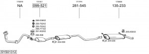 Средний глушитель выхлопных газов 177139 BOSAL