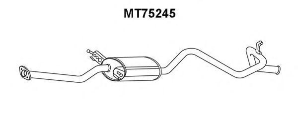 Глушитель выхлопных газов конечный MT75245 VENEPORTE