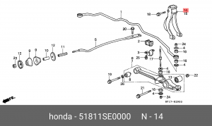 Деталь 51811SE0000 HONDA