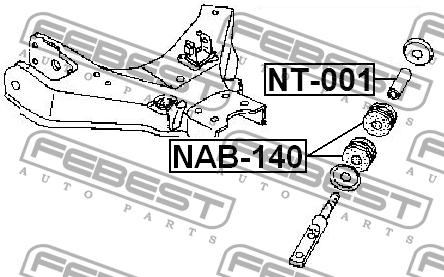 Втулка стабилизатора NAB-140 FEBEST