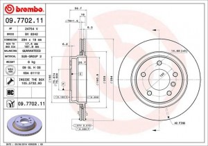 Тормозной диск 09.7702.11 BREMBO