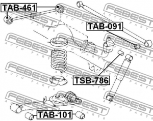 Рычаг подвески TAB-461 FEBEST