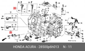 Клапан электромагнитный АКПП 28500P6H013 HONDA