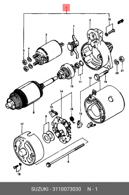 Стартер 31100-73030 SUZUKI