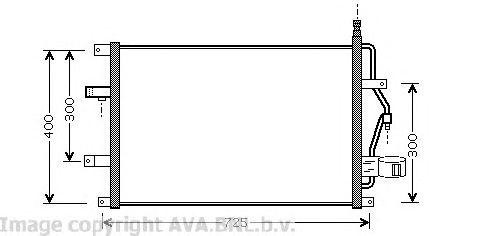 Радиатор кондиционера VO5107 AVA