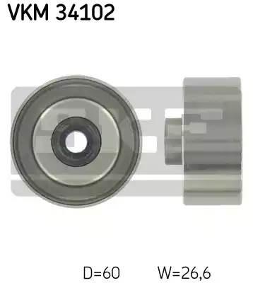 Паразитный / ведущий ролик, поликлиновой ремень VKM34102 SKF