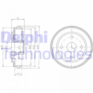Тормозной барабан BF474 DELPHI