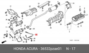 Лямбда-зонд 36532PZAE01 HONDA