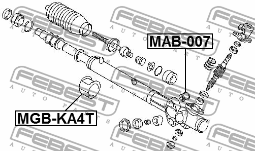 Подушка крепления рулевой рейки MAB-007 FEBEST