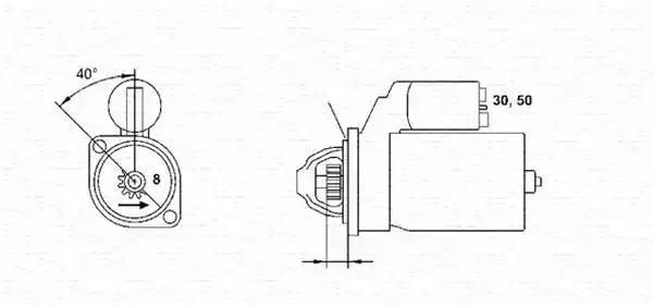 Стартер 943241143010 MAGNETI MARELLI