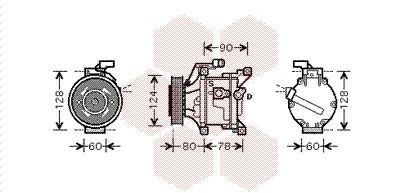 Компрессор, кондиционер 5300K447 VAN WEZEL