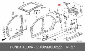 Деталь 66100SMGE02ZZ HONDA