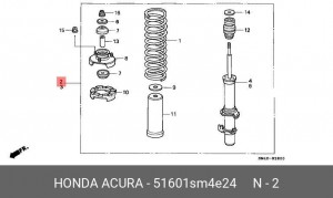 Амортизатор 51601SM4E24 HONDA