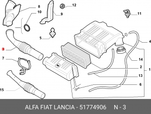 Деталь 51774906 ALFA FIAT LANCIA