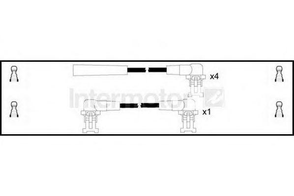 Ккомплект проводов зажигания 76003 STANDARD