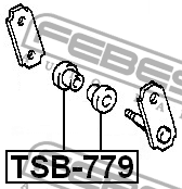 Сайлентблок - втулка рессоры TSB-779 FEBEST