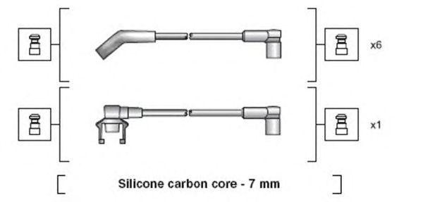 Ккомплект проводов зажигания 941318111128 MAGNETI MARELLI