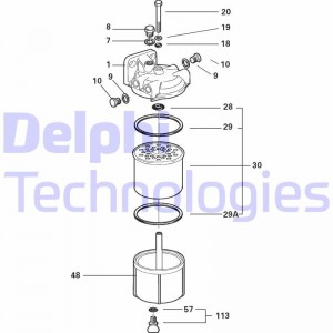 Топливный фильтр 5836B900 DELPHI