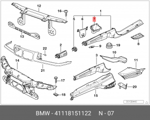 Опора 41 11 8 151 122 BMW