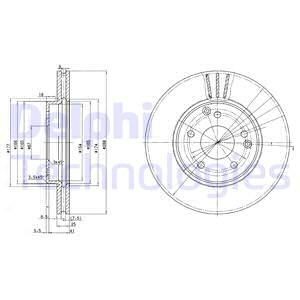 Тормозной диск BG3240 DELPHI