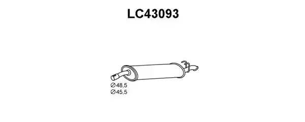 Глушитель выхлопных газов конечный LC43093 VENEPORTE