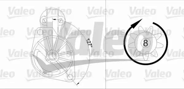 Стартер 455907 VALEO PHC