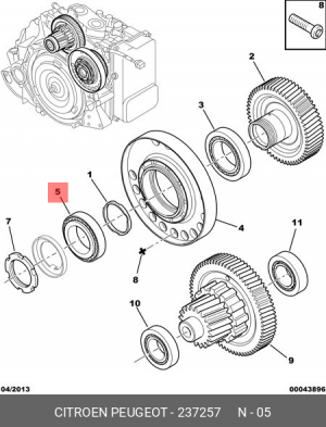 Подшипник АКПП 2372 57 CITROEN PEUGEOT
