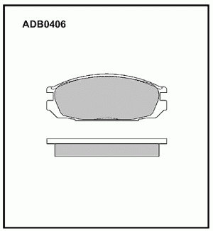 Колодки тормозные дисковые ADB0406 ALLIED NIPPON