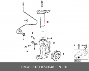 Амортизатор подвески 31 31 1 096 048 BMW