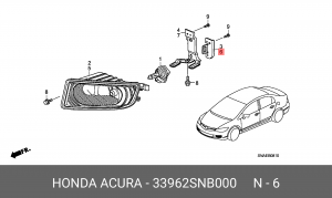 Деталь 33962SNB000 HONDA