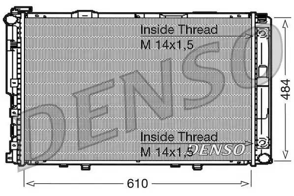 Радиатор, охлаждение двигател DRM17039 DENSO
